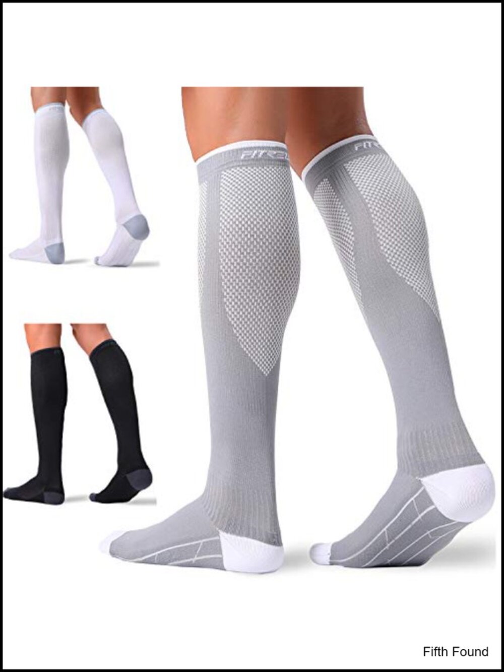 Compression Socks 20-30mmHg Knee High Circulation Support 3 Pairs